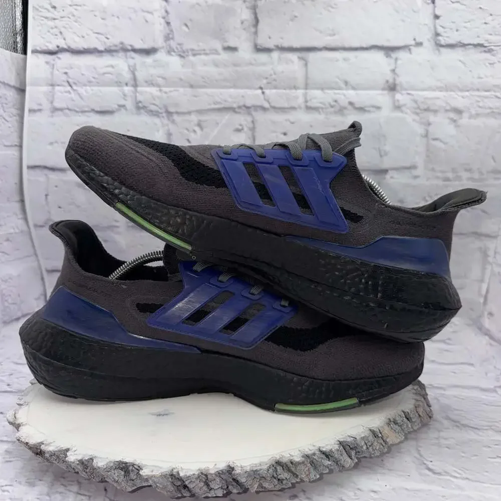 Adidas Ultraboost 21 Mens Size 12 Running Shoes Gray Sonic Ink Sneaker S23871